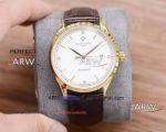 New replica Patek Philippe Citizen movement leather strap watch 41mm 